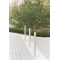 Rustfri st�lstolpe | � 76 mm | uden dekorativ ring | fastmonteret, til indst�bning i beton | samlet l�ngde: 1200 mm | uden l�s | uden �je
